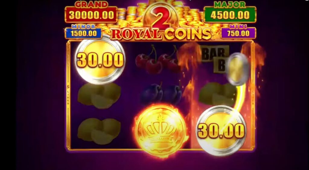 Screenshot Showing Coin Strike slot game play