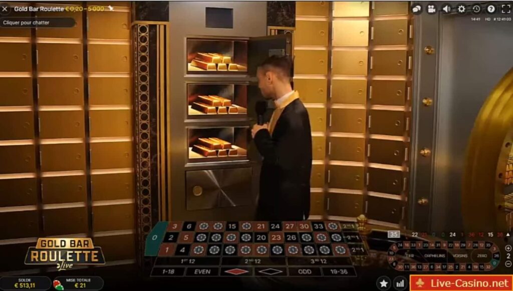 Evolution Gold Bar Roulette مشاهد من