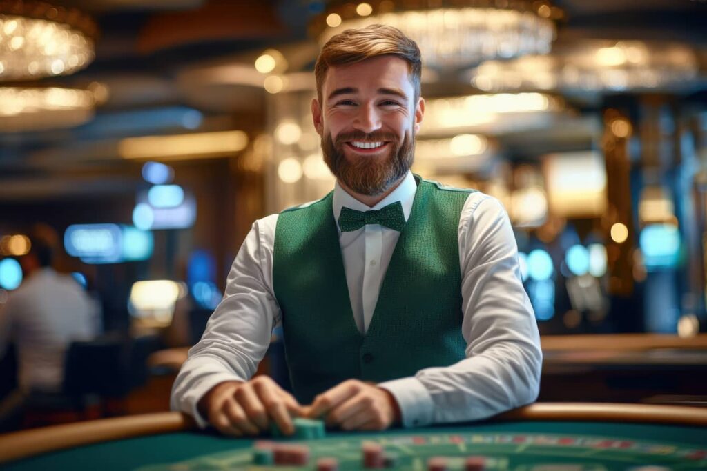 live casino dealer ai generated