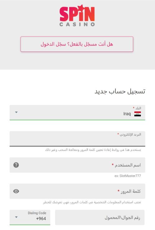 spin-التسجيل