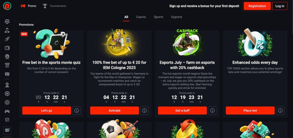 upcasino bonuses and promotions