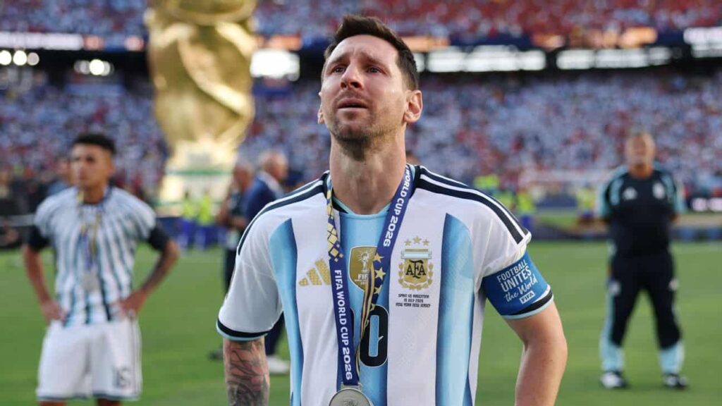 messi in tears after losing the final regardless of a historic performance throughout the competition