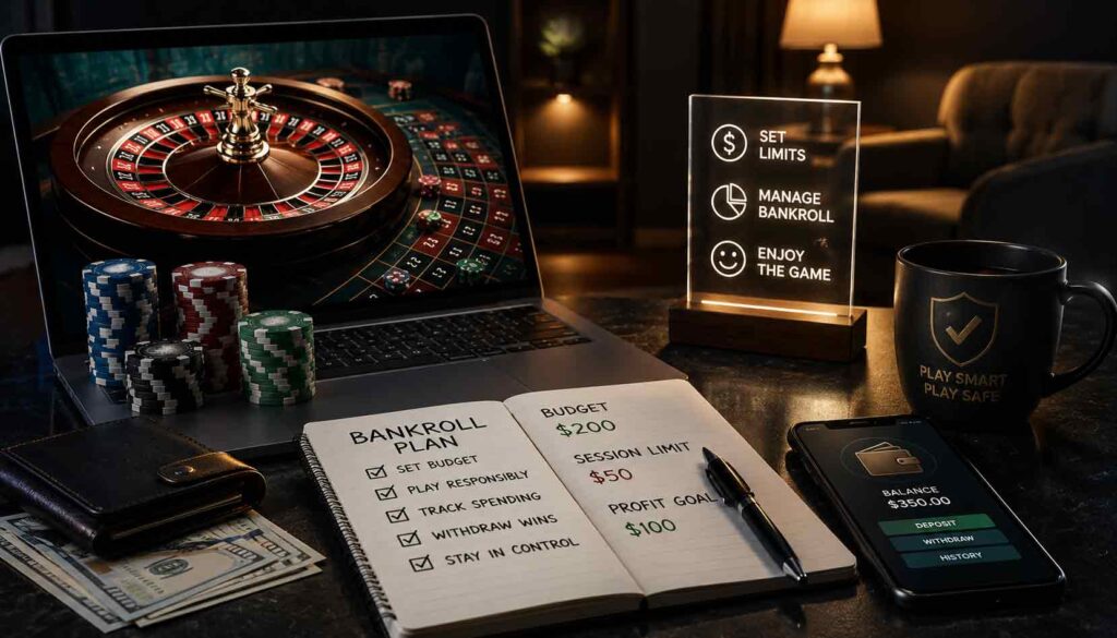 إدارة-ميزانية-الكازينو-اون-لاين-Online-Casino-Bankroll-Management